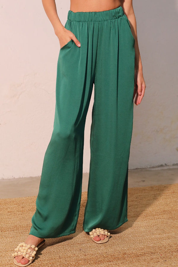 Poly Silk Pocket Pants