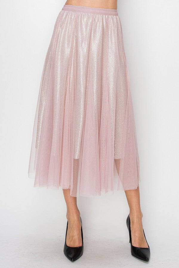 Sparkle Blush Skirt