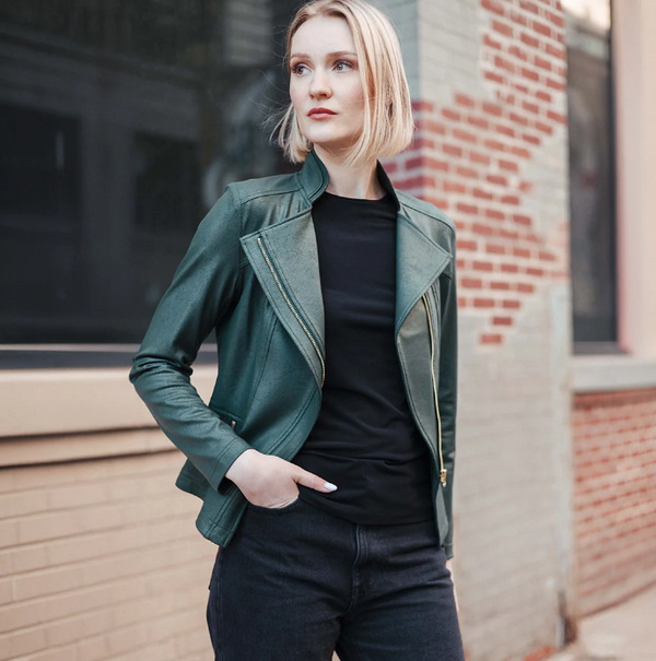 Hunter Green Liquid Leather™ Signature Jacket